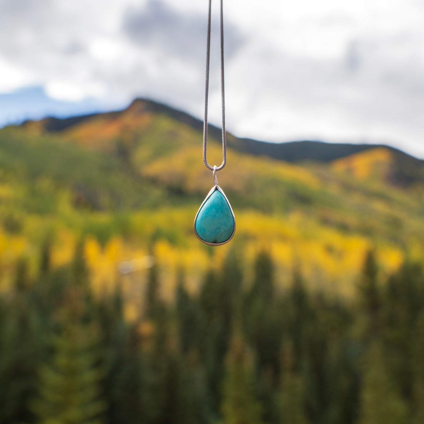 teardrop turquoise necklace