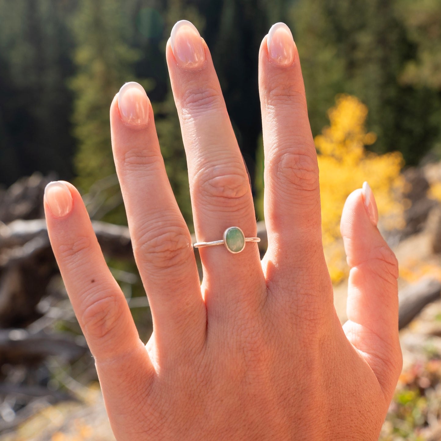 Green Quartz Ring