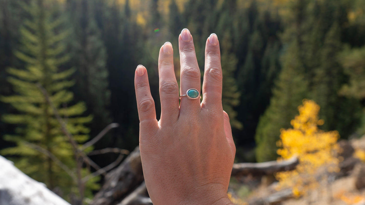Turquoise horizon ring