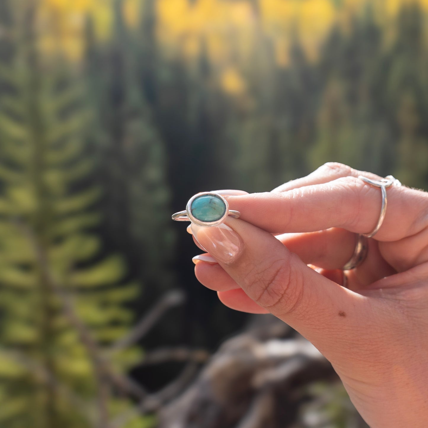 Turquoise horizon ring