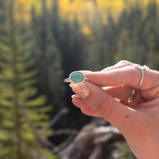 Turquoise horizon ring