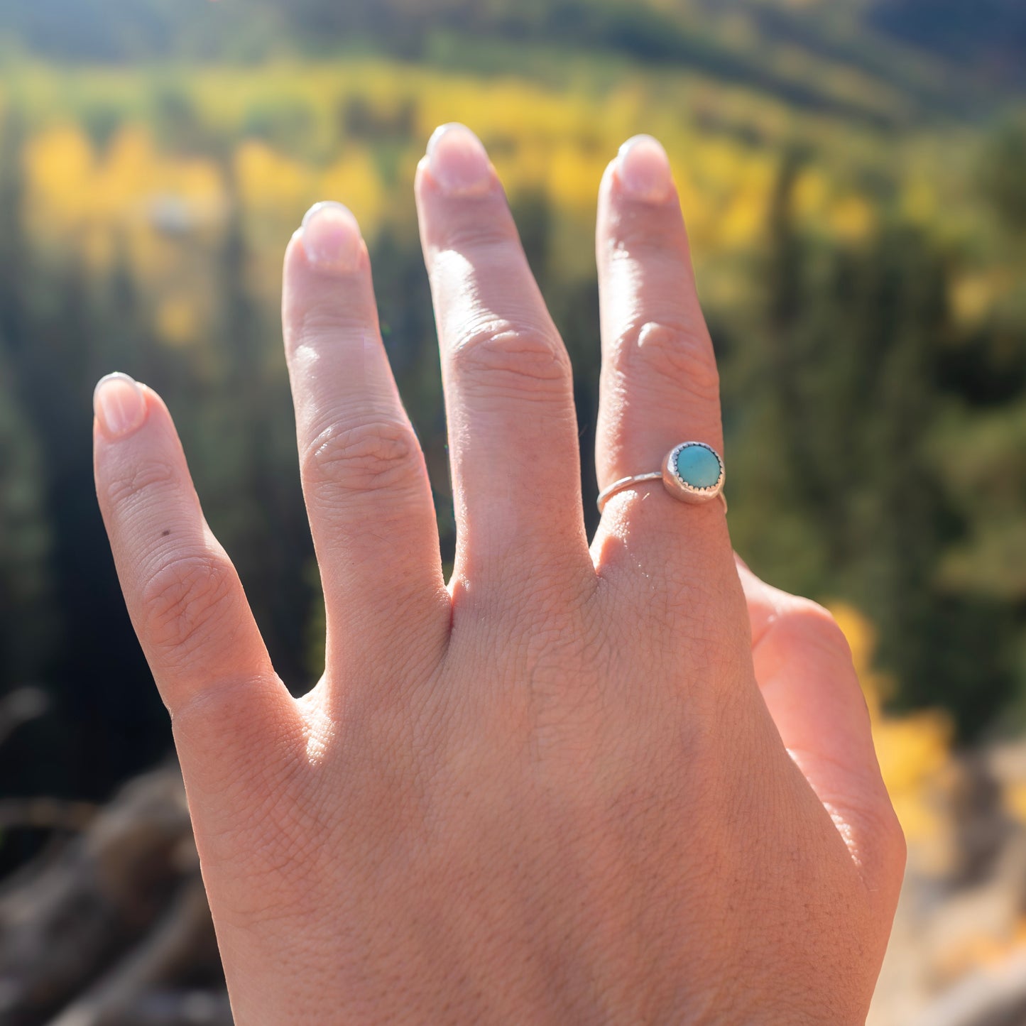 Turquoise Sunburst Ring