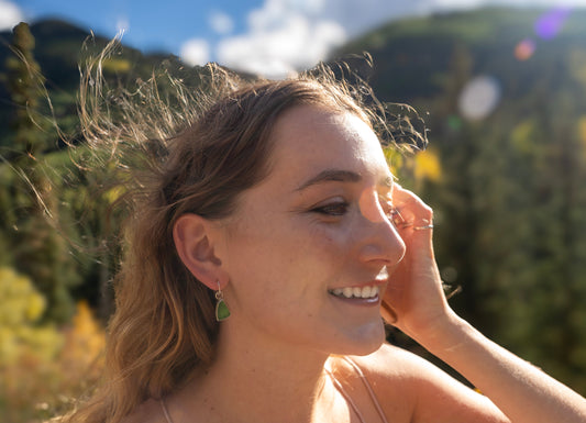 Seaglass Huggie Earrings